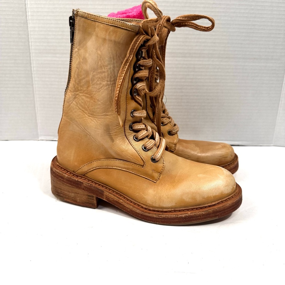 Free People Santa Fe Lace‎ Up Boots Sz 7